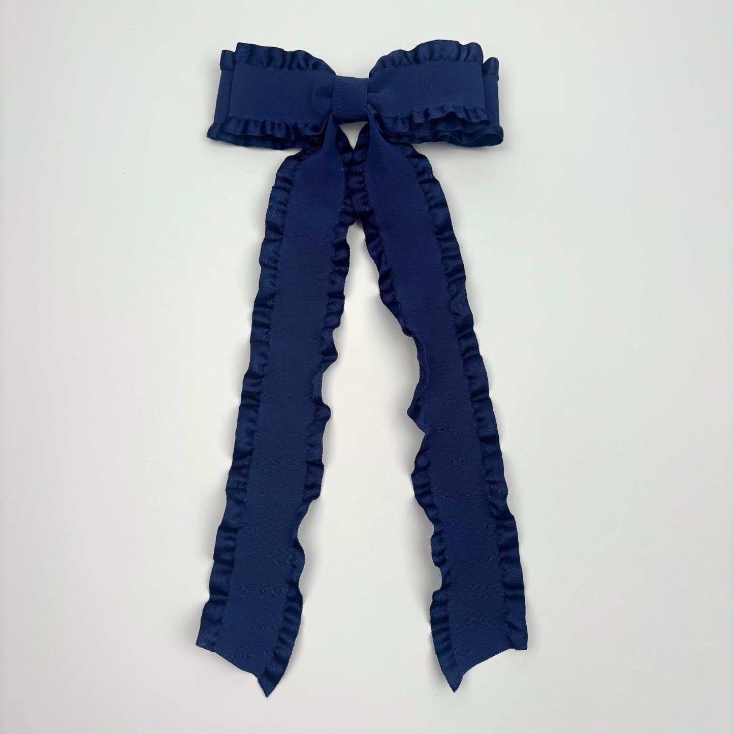 A Summer Collection Ruffle Navy Bow
