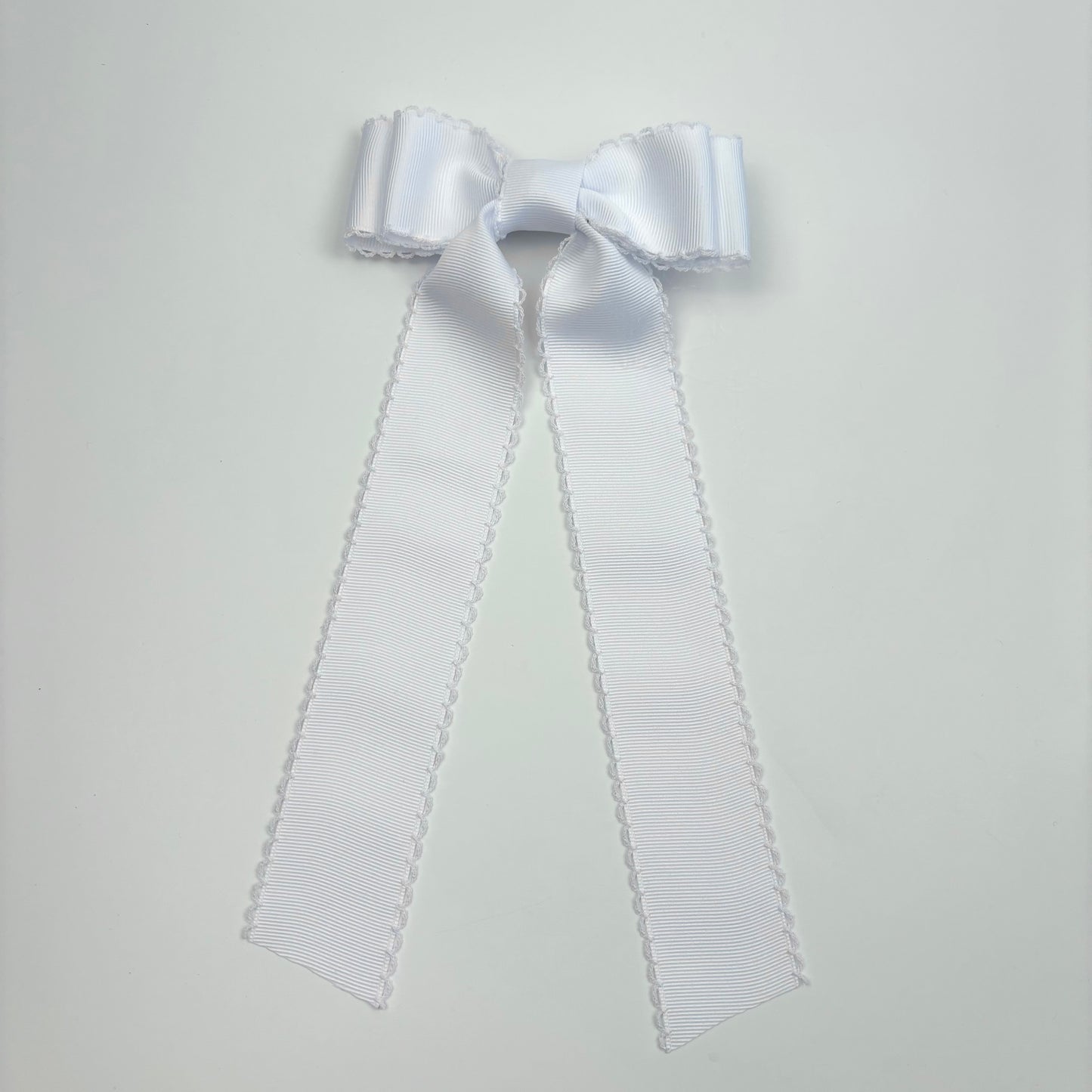 A Summer Collection White Moonstitch Bow