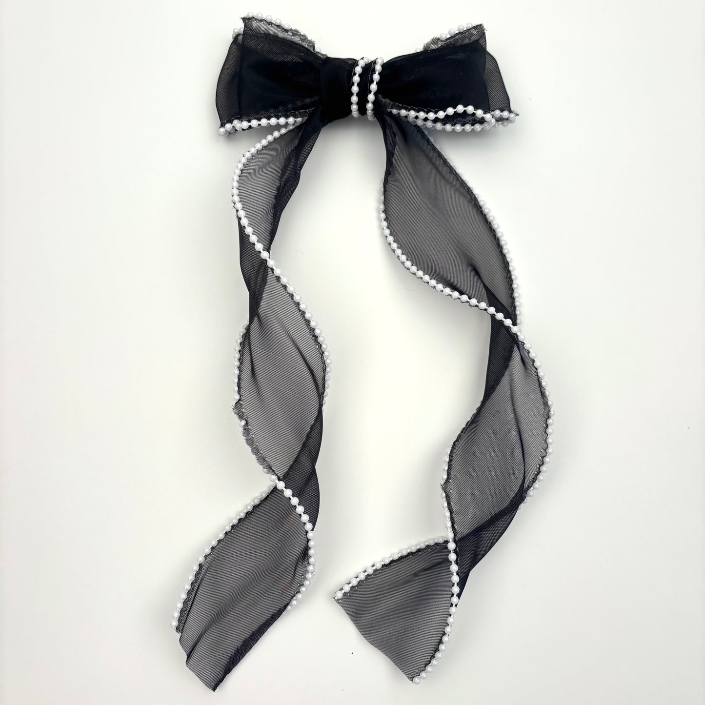 A Spring Sheer Black with Pearls