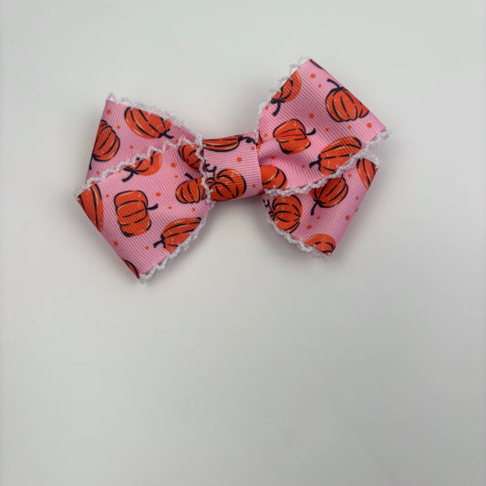 A Fall Collection Pumpkin Moonstitch Mini Bow
