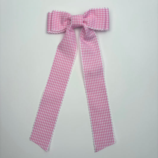 A Siri Sister X HRL Collection Pink Gingham with Scalloped Edge