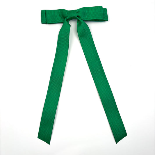 Green Grosgrain Hairbow