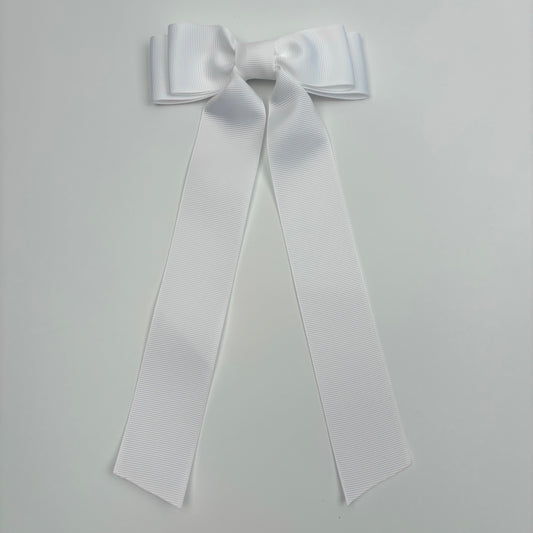 A Grosgrain White Bow