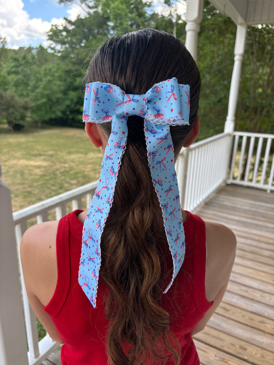A Summer Collection Patriotic Bow Moonstitch