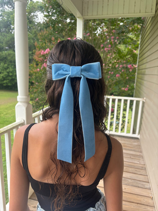 A Summer Collection Light Blue Velvet