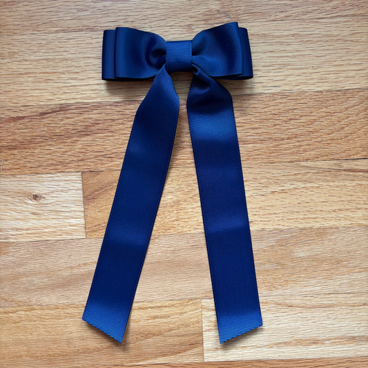 Grosgrain Navy Bow
