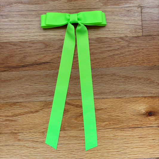 Grosgrain Neon Green Bow